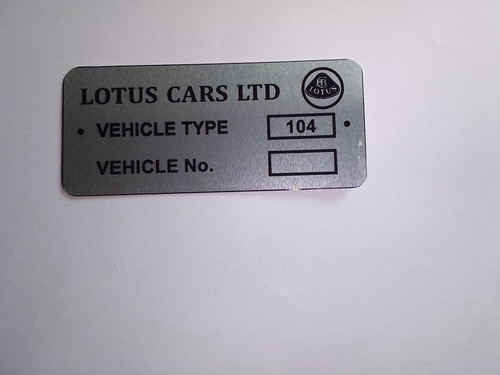 Plaque identification lotus - d'identification,