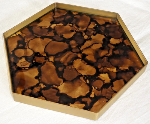 Ancien plateau verre - ancien, en