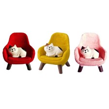 Fauteuil canap�� chat dessin anim�� en r��sine fantaisiste accent d��coratif par
