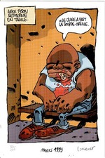 EX-LIBRIS MIKE TYSON NUMEROTE ET SIGNE DE LARCENET NEUF