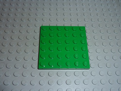 Plaque lego green plate 6 - 6, x
