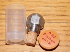 BUSE GICLEUR de BRULEUR CHAUDIERE fuel QUALITE usa STEINEN 0.60 45°H 45H fioul
