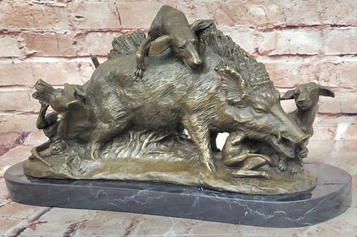 Sculpture bronze marbré de - en,