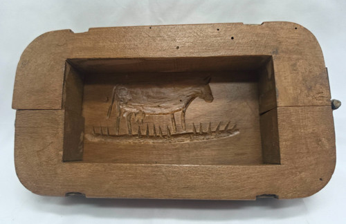 Ancien moule beurre bois - moule, a