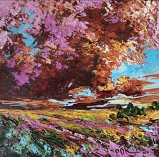 Original landscape sunset - original,