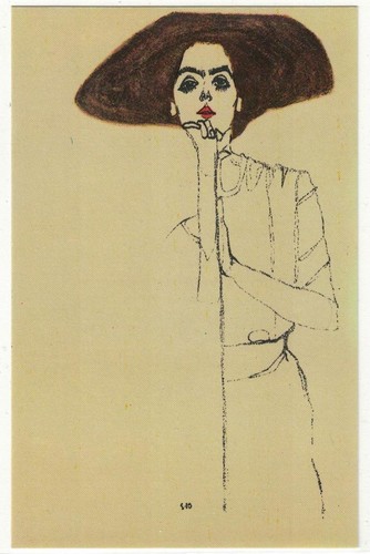 Schiele 169 femme - -, brune
