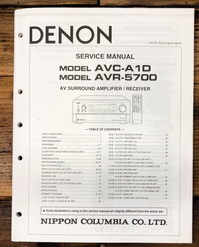 Denon avr 5700 avc - denon, avr-5700