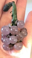 2 grosses pampilles grappes de raisins verre murano, ancienne pampilles murano.