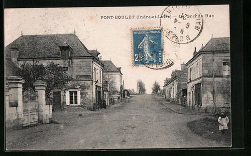 Cpa port boulet grande - la, rue