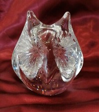 Hibou en cristal de Daum – 9x9 cm - 702 grammes 