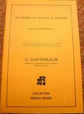 GARTENLAUB - 20 LECONS DE SOLFEGE A CHANTER - COURS ELEMENTAIRE A SANS