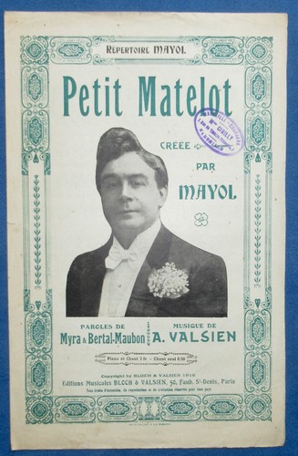Mayol partition petit matelot - petit,