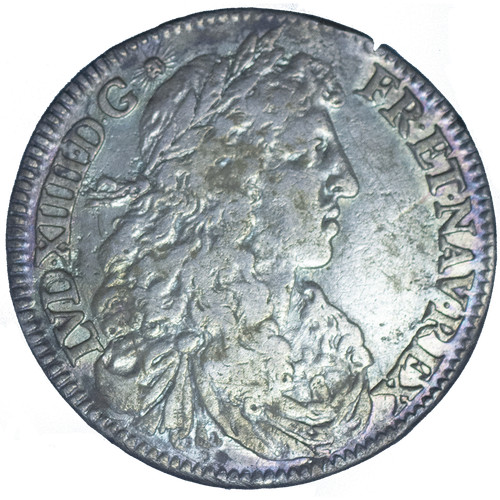 Louis xiv quart écu - xiv-quart, d'Écu