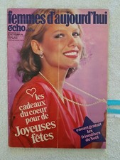 FEMMES D'AUJOURD'HUI N°50 06/12/78 Roman-photo Petites chipies Cuisine de poupée