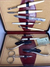 Petite Valise Trousse De Ongles -manicure - Vera Pelle Vintage - Neuf de Magasin