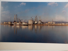 TIRAGE PHOTO ARGENTIQUE 1973	SITE INDUSTRIEL NORMANDIE 18X24cm		COULEUR