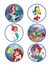 Ariel  . Décoration comestible.Azyme. Lot de 2x 6 disques diamètre 7,5cm.