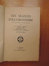 MAGIE PRESTIDIGITATION PROFESSEUR BOSCAR 10 SEANCES ILLUSIONNISME 1927 LANORE