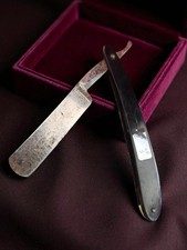 Rasoir coupe-choux ancien signé Ancienne vintage collection barbier rétro déco