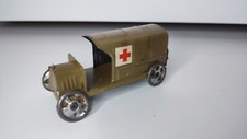 Ancien Jouet Tôle voiture Camion Ambulance Militaire CR France 1920 Penny Toy
