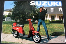 Michael Jackson Brochure Dépliant SUZUKI Scooter Leaflet Flyer JAPAN PROMO 1979