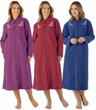 Robe De Nuit Zippée En Fleece