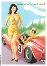 CAR-ACEP11-0824-ILLUSTRATEUR - Un vrai - play boy - par la voiture