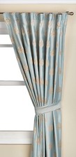 Salvona 4-Pc Lined Drapery Set 2 Panels 82" x 52" Each with Tiebacks Mint Green