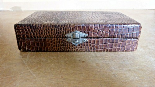 Ancien coffret art deco croco - deco,
