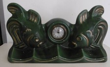 Pendule Art Deco en céramique années 50 vintage  création  POET LAVAL