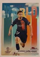 Warren Zaïre-Emery Carte Top Of The World Topps Finest Psg 2023-24 Football 