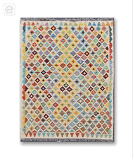 Tapis kilim en laine tissé à la main style ancien 258 x 170 cm