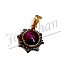 Rubis Étoile Gemme 925 Argent