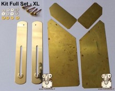 x2 AT-XL ATTACHOT laiton massif malle vintage louis vuitton goyard trunk brass