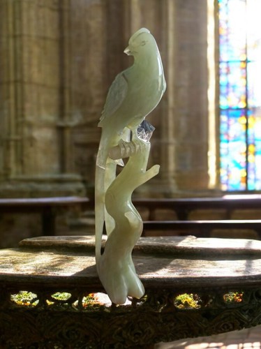 Statue oiseau jade - statue,