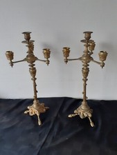 paire de candélabres en