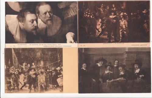 Lot antique postcards - lot, 4