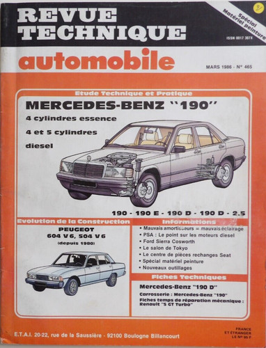 Revue technique automobile rta - revue,