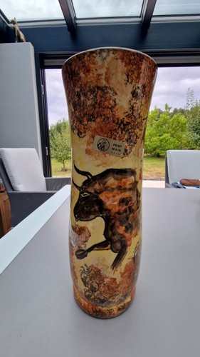 Vase scal peint - peint, main