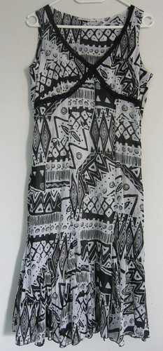 Robe été noir blanc chantal - été,