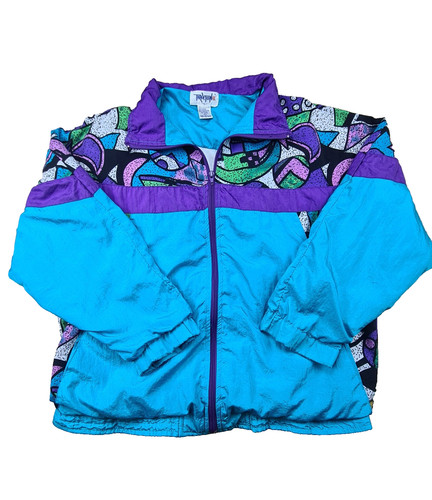 Veste coup vent motif - veste,