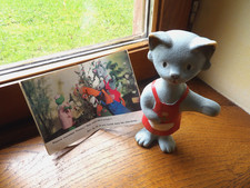 Ancien pouet "La maison de Toutou"Melle Zouzou"G.Croses + mini livre,1967