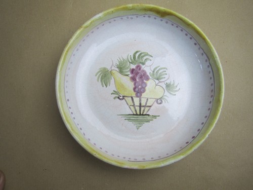 Assiette creuse signee midas - c,