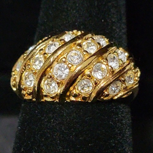 Bague cocktail vintage or - bague,