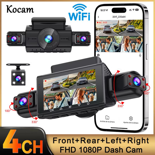 Dashcam canaux 1080p fhd - 4,