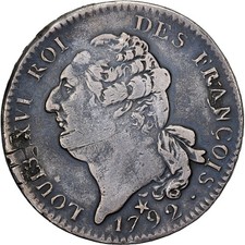 France, Louis XVI, Ecu de 6