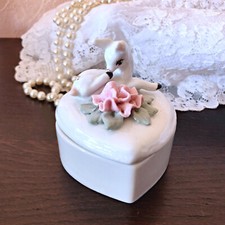 Petite boîte coeur collection MISS PETTICOAT vintage 70 style shabby chic