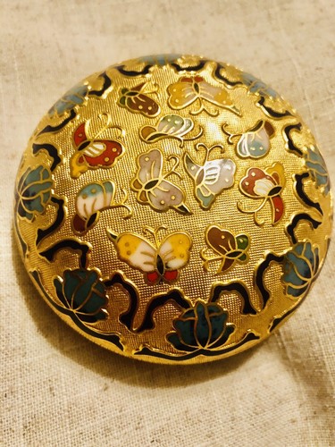 Chinese cloisonne gold metal - gold,