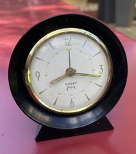 Réveil Cadet JAPY Vintage Mécanique Laiton & Bakélite 