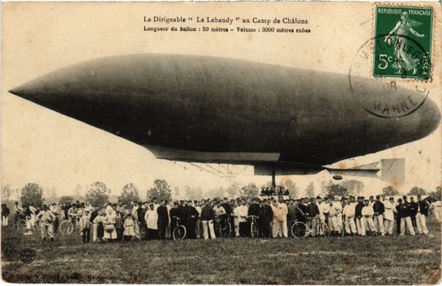 Dirigeable lebaudy camp - lebaudy,